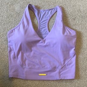Gymshark Whitney Simmons light purple long sports bra